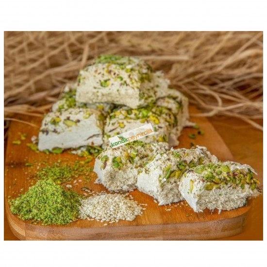 BAKLAVA DİLİMLİ FISTIKLI HELVA (1 KG)